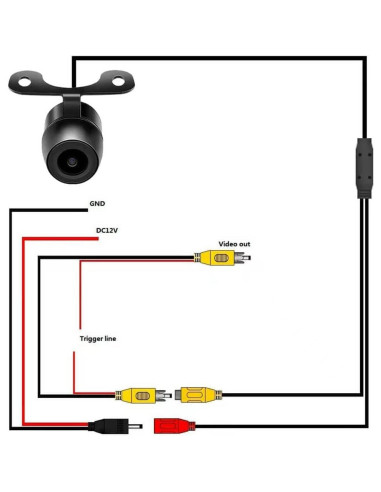 Cámara de Reversa Automática PTOHYU HD a Prueba de Agua