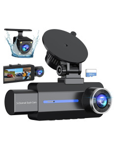 Cámara de tablero triple BAEASU J07 2.5K 170 con tarjeta 32GB