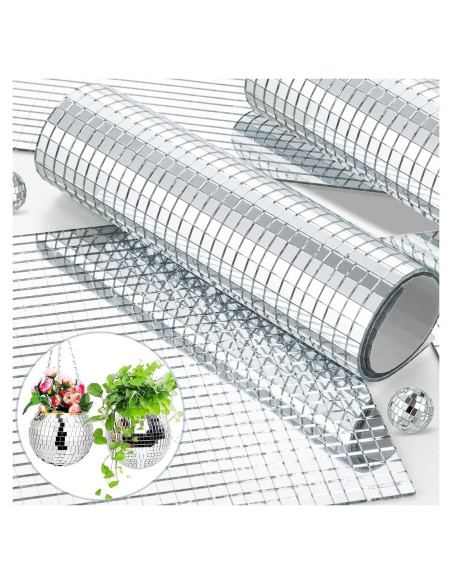 5400 Azulejos de Espejo Mosaico MGZTTHW 5x5mm Autoadhesivos 5400 Azulejos de Espejo Mosaico MGZTTHW 5x5mm Autoadhesivos