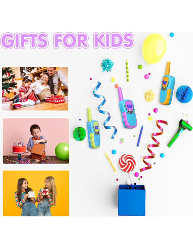 Walkie Talkies Selieve para Niños - Paquete de 3 - Rango 3 KM