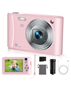 Cámara Digital Vibagary A15 FHD 1080P para Niños Rosa