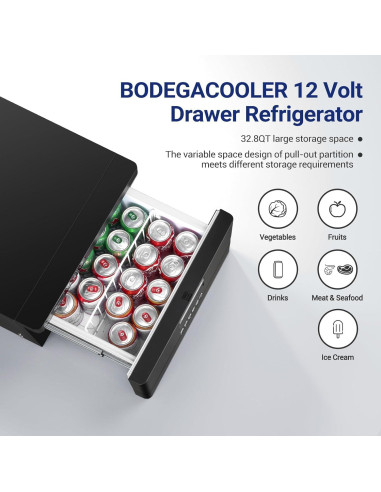 Refrigerador Portátil BODEGACOOLER 33L 12V Control APP