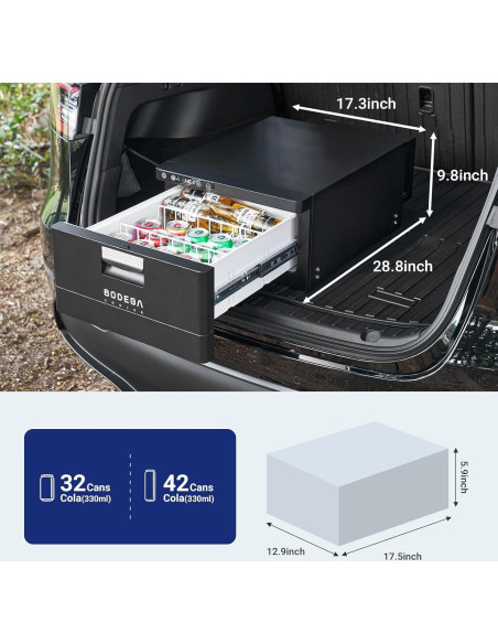 Refrigerador Portátil BODEGACOOLER 33L 12V Control APP