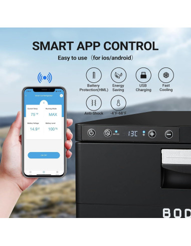 Refrigerador Portátil BODEGACOOLER 33L 12V Control APP
