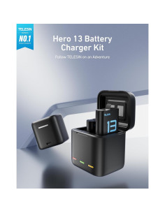 Kit Cargador Batería TELESIN para GoPro Hero 13 - 2 Baterías 2