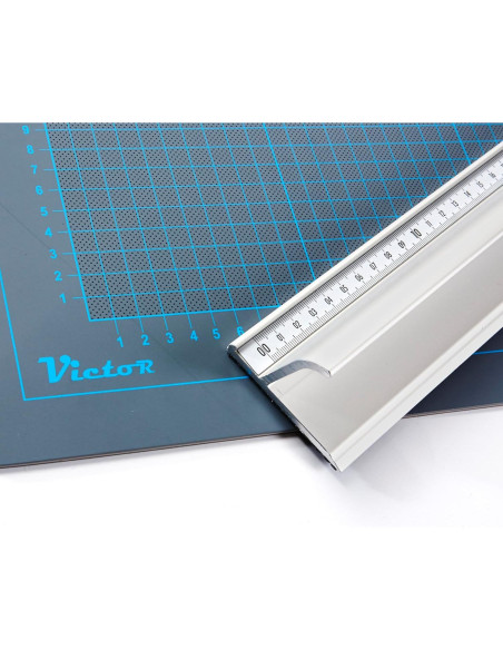 Regla de Corte de Aluminio Victor 30 cm con Bisel de Protección