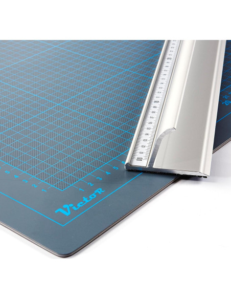 Regla de Corte de Aluminio Victor 30 cm con Bisel de Protección