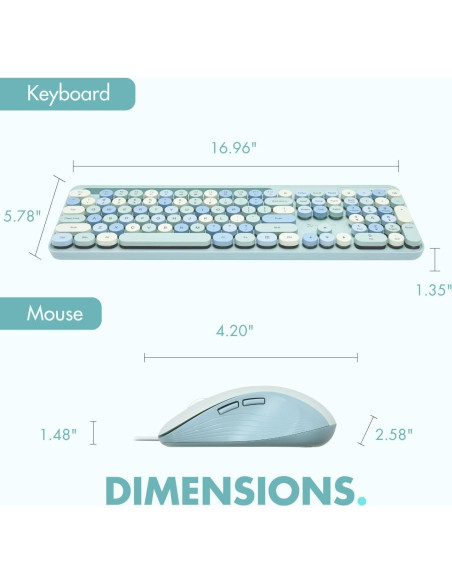 Combo Teclado y Ratón X9 Retroiluminado Azul Pastel 109 Teclas