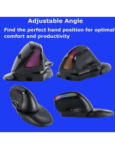 Ratón Inalámbrico Ergonómico Grande SHARE SUNSHINE 3600 DPI