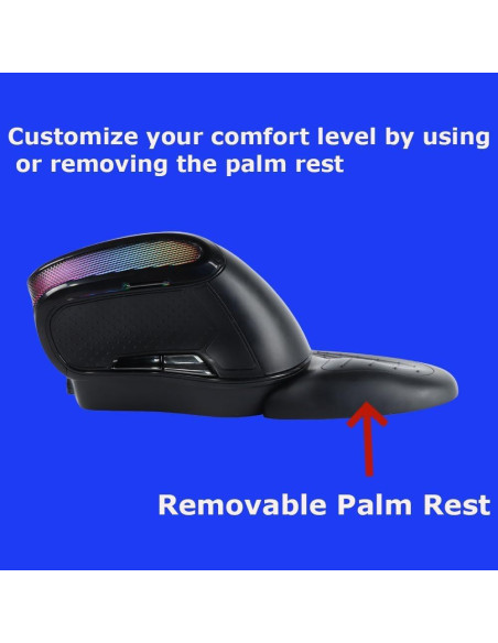 Ratón Inalámbrico Ergonómico Grande SHARE SUNSHINE 3600 DPI