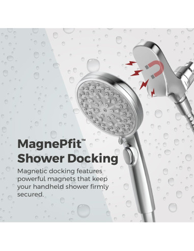 Cabezal de Ducha Portátil Pfister HydroFuse 6 Funciones Cromado