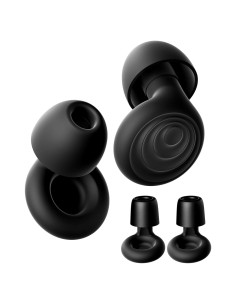 Tapones para oídos Yawsoy negros, reutilizables, 25-33dB