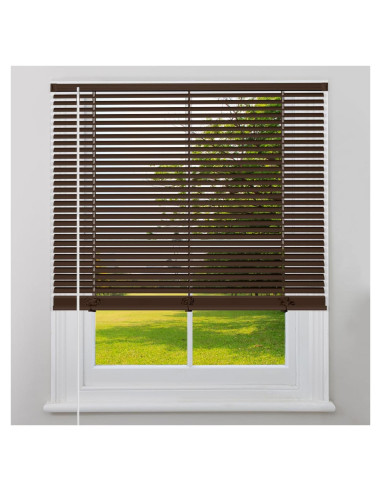 Persianas Mini Cordless Kokorona 45.72x162.56cm PVC Marrón