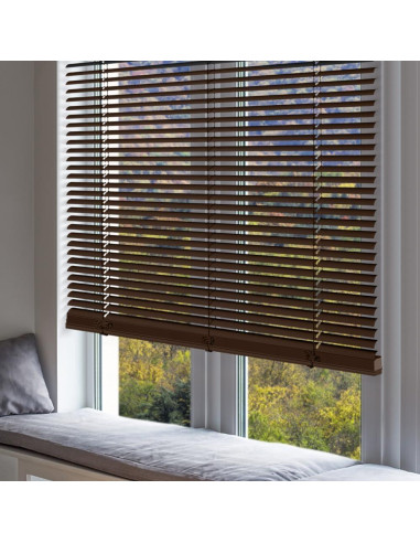 Persianas Mini Cordless Kokorona 45.72x162.56cm PVC Marrón