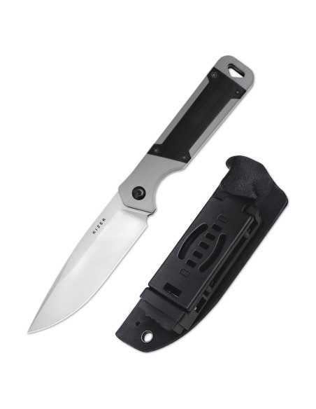 Cuchillo de Hoja Fija Kizer Militaw D2 con Funda 20.77cm Cuchillo de Hoja Fija Kizer Militaw D2 con Funda 20.77cm