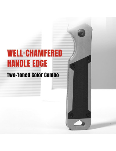 Cuchillo de Hoja Fija Kizer Militaw D2 con Funda 20.77cm