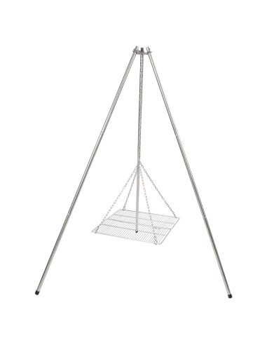 Parrilla de trípode Lineslife de acero inoxidable 35.1 cm