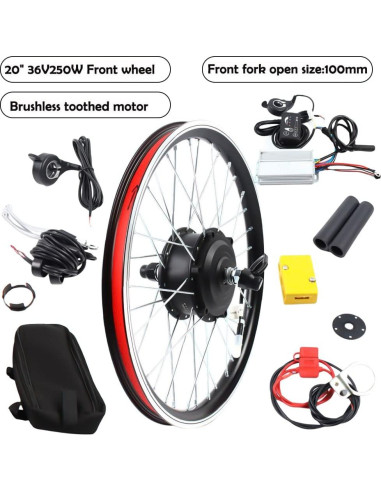 Kit de Conversión E-Bike RibasuBB 20" 36V 250W con Pantalla LCD