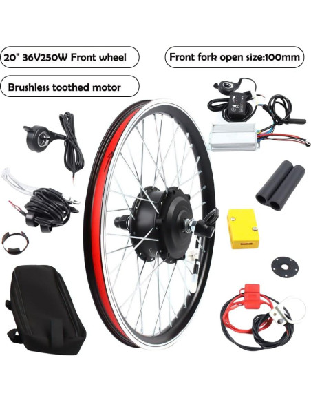 Kit de Conversión E-Bike RibasuBB 20" 36V 250W con Pantalla LCD