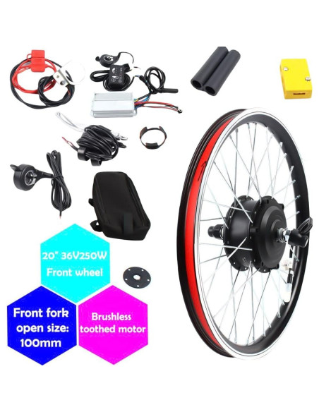 Kit de Conversión E-Bike RibasuBB 20" 36V 250W con Pantalla LCD