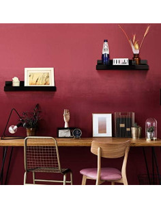 Estante Flotante de Acrílico Blulu 14" Negro - 8 Unidades 2