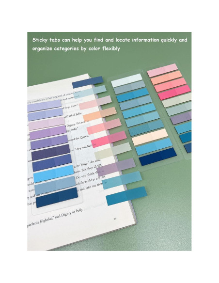 1200 Pestañas Adhesivas Mouwaii para Libros y Cuadernos