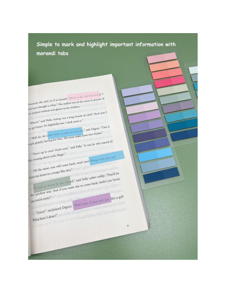 1200 Pestañas Adhesivas Mouwaii para Libros y Cuadernos