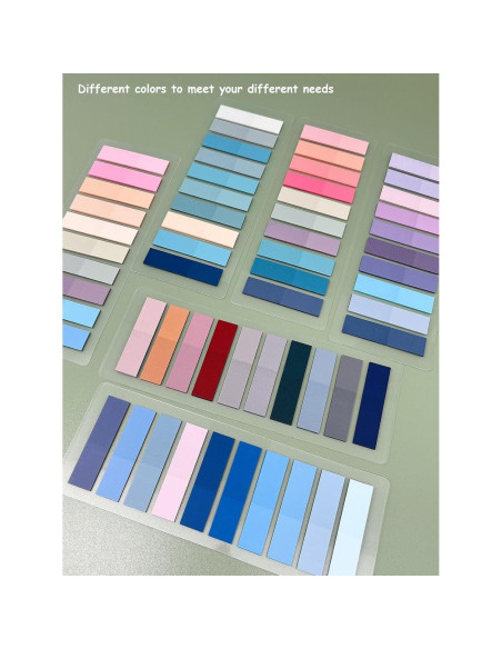 1200 Pestañas Adhesivas Mouwaii para Libros y Cuadernos