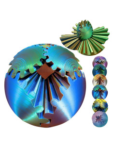 Bola de Engranaje Antiestrés GearSphere 3D Azul Lásser 10.5cm