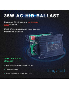 Bombillas Xenon H1 10000K Innovited con Balasto Slim 35W 2