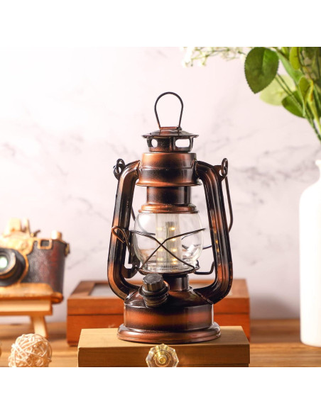 Lámpara de Huracán LED Vintage Hortsun 2 Piezas 20.3 cm