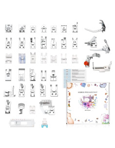 Kit de Prensatelas 42 Piezas para Máquina de Coser XBA