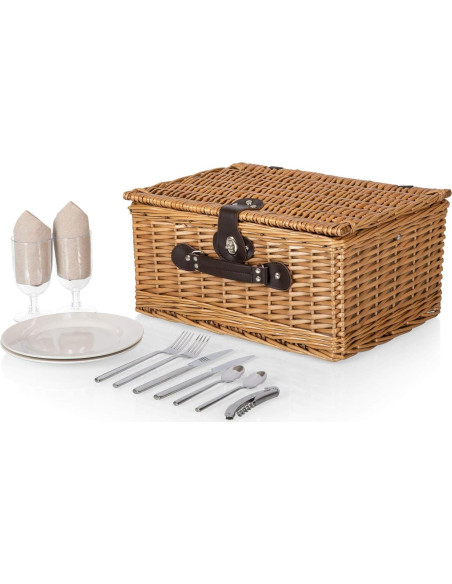 Cesta de Picnic Clásica PICNIC TIME para 2 Personas Mimbre