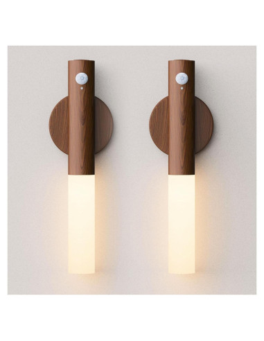 Luces Nocturnas Recargables con Sensor de Movimiento 2 Pack