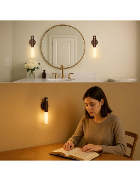 Luces Nocturnas Recargables con Sensor de Movimiento 2 Pack Luces Nocturnas Recargables con Sensor de Movimiento 2 Pack