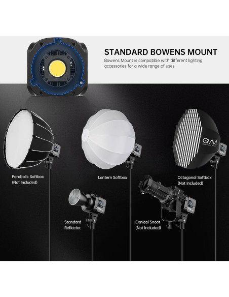 Luz de Video LED GVM SD80S 80W con Softbox y Trípode Luz de Video LED GVM SD80S 80W con Softbox y Trípode