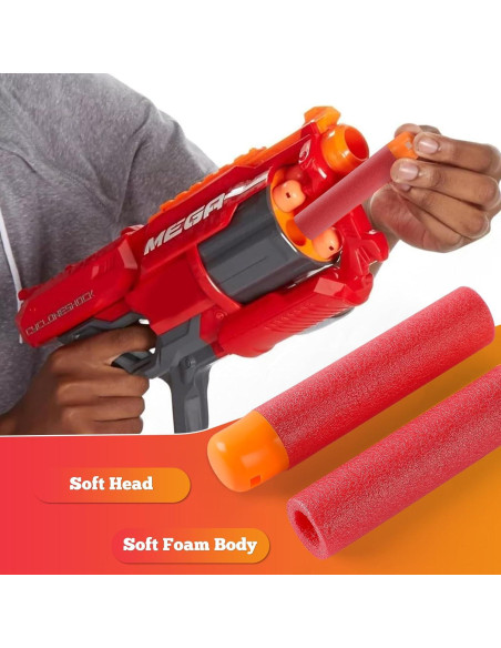 120 Dardos Mega Rojos Pokiiulk para Nerf Mega Blasters