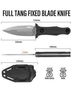 Cuchillo Fijo Táctico Dispatch 9.84 cm Acero 8Cr13Mov Mango G10 2