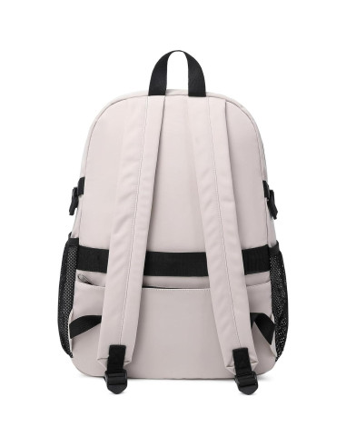 Mochila Escolar MIRLEWAIY Ligera 44cm Resistente al Agua Beige