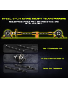 Rodillo de Coche RC 1:10 LAFPACY Fibra de Carbono 2.5kg 2