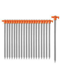 Estacas de Jardín Cheardia 10 Pack 26.04 cm Metal Resistente