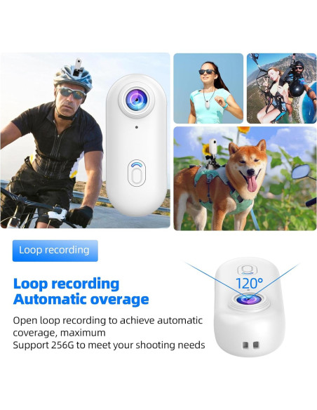 Cámara de acción Dahocamgo 4K Mini WiFi Resistente al Agua