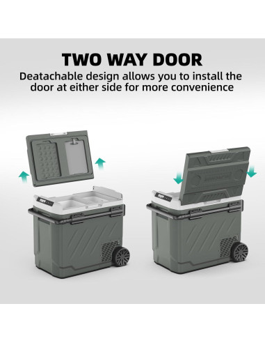 Refrigerador Portátil Alpicool ZGW41 42QT 12V Doble Zona