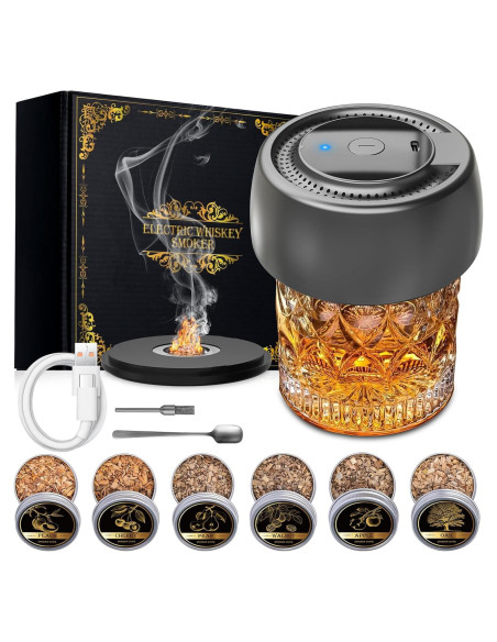 Kit de Ahumador Eléctrico Parquix con 6 Astillas de Madera