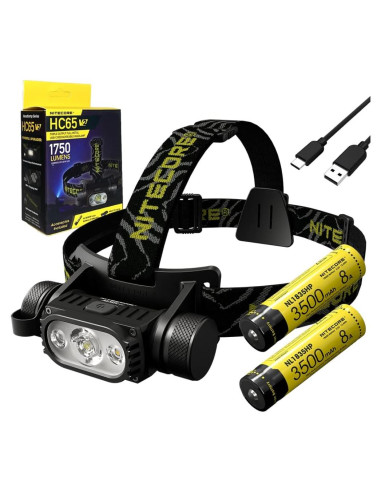 Linterna Frontal Nitecore HC65 V2 1700 Lúmenes Recargable