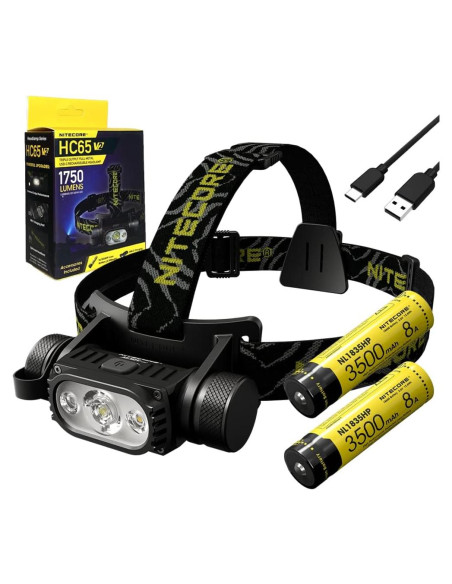 Linterna Frontal Nitecore HC65 V2 1700 Lúmenes Recargable