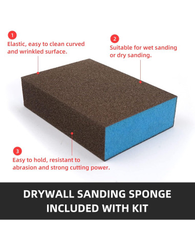 Kit de Reparación de Pared Boncart - Masilla 100g y Parche 2" a 4"