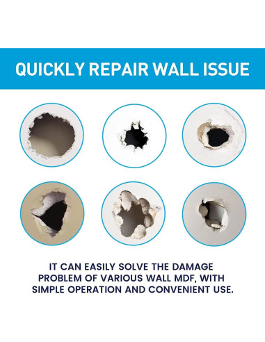 Kit de Reparación de Pared Boncart - Masilla 100g y Parche 2" a 4"