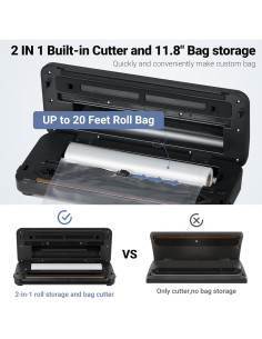 Máquina Selladora al Vacío Aobosi 90Kpa 8-en-1 para Alimentos 2