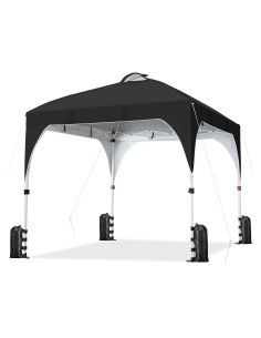 Carpa Plegable Yaheetech 3x3m con 17 Luces LED Solares